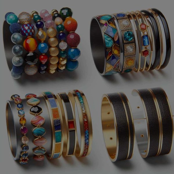 Quels bracelets sont recommandés pour ajouter une touche de couleur à une tenue monochrome ?